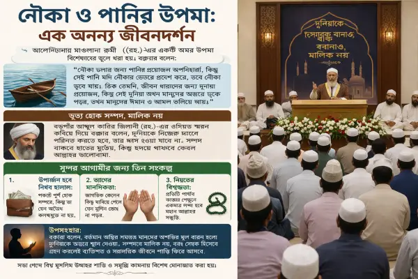 দুনিয়া হাতে থাকবে, অন্তরে নয়